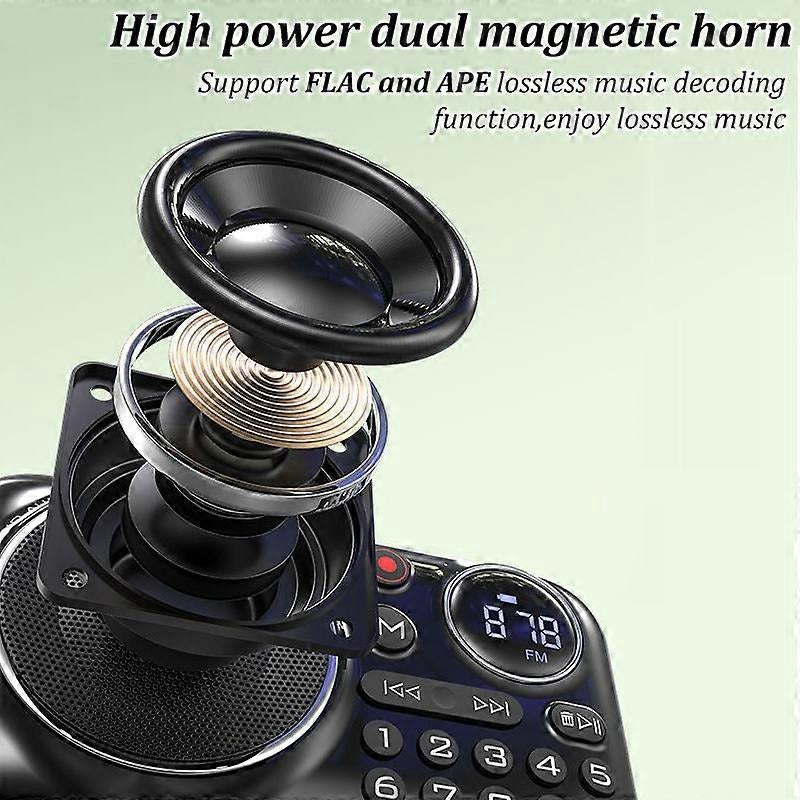 F21 Mini Wireless Speaker with FM Radio – Simple, Portable & Elderly-Friendly