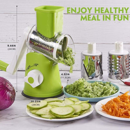3-in-1 Rotating Cheese Slicer & Vegetable Grater