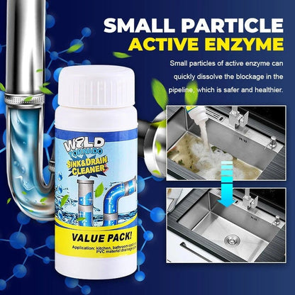 Drain Cleaning Powder Grease & Blockage Removal for Toilet and Kitchen Drains
