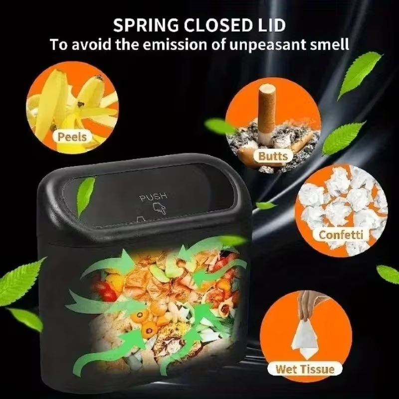 Car Trash Bin Auto Dustbin with Lid