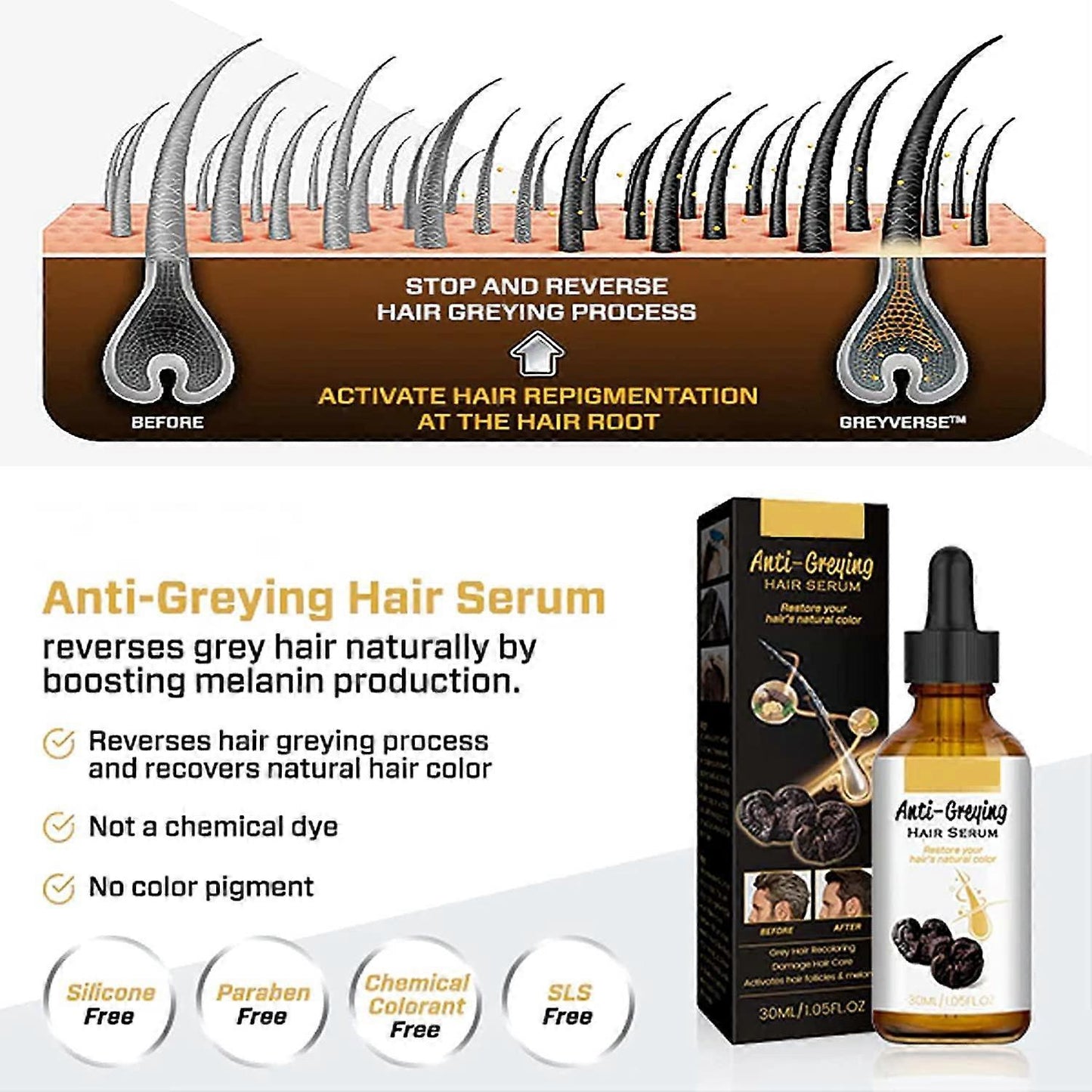 Darka Anti-Greying Hair Serum