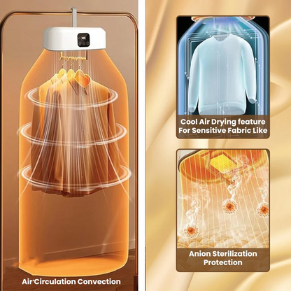 Portable Foldable Timed Hot Air Drying Machine with UV Light