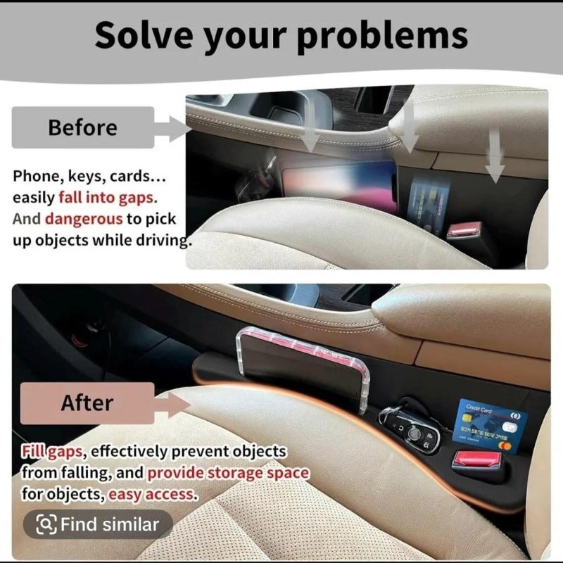 Car Seat Gap Filler (One Pair) – Keep Your Car Clean & Organised