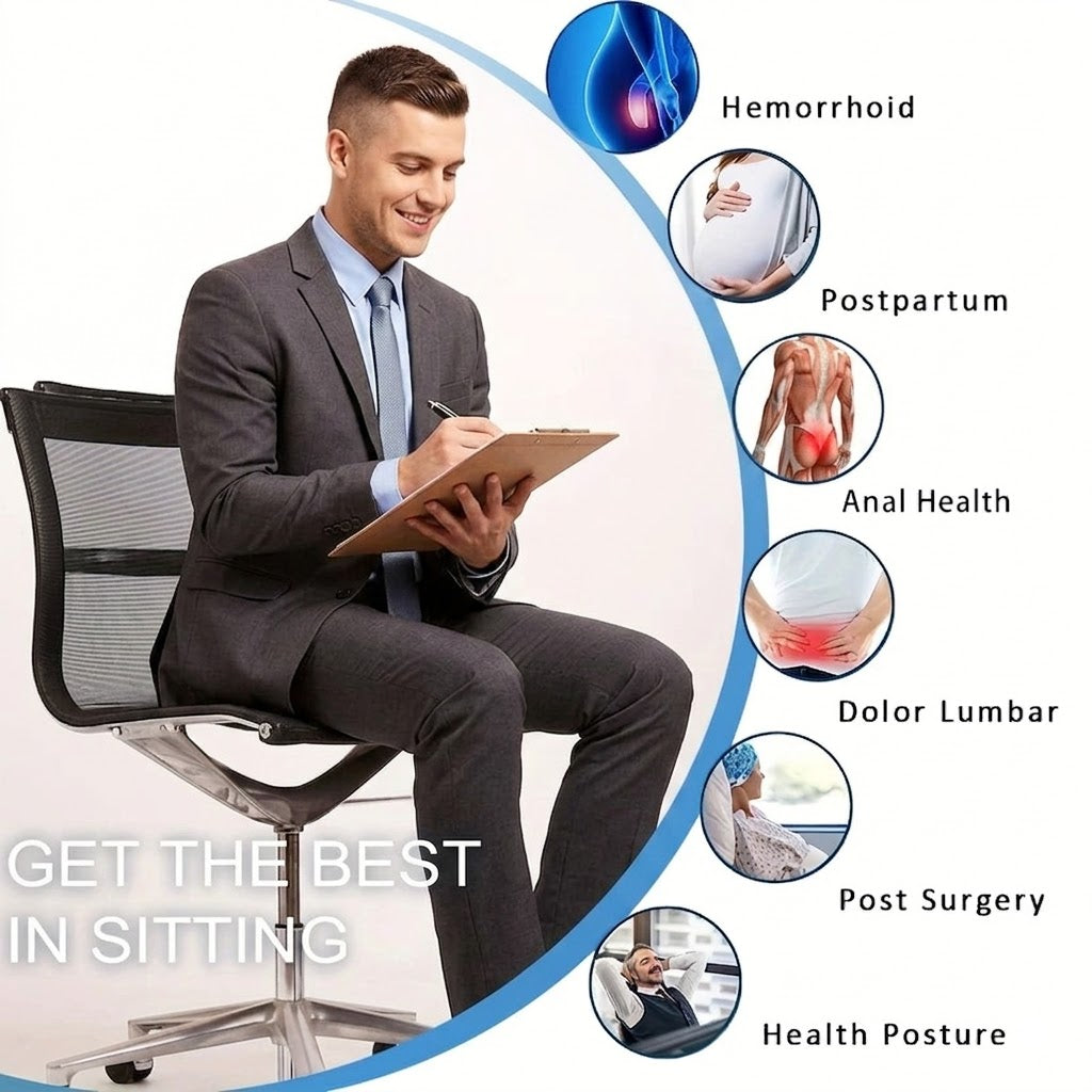 Donut Memory Foam Cushion – Orthopedic Relief for Sitting Comfort
