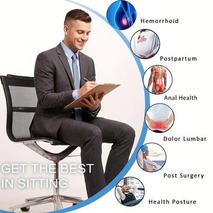 Donut Memory Foam Cushion – Orthopedic Relief for Sitting Comfort