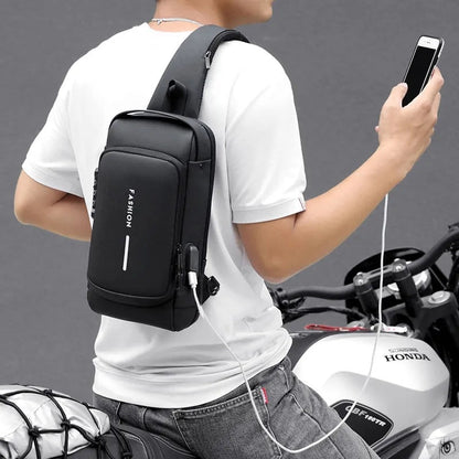 Anti-Theft USB Chest Bag – Secure, Stylish & Practical