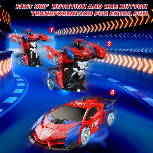 Transforming Car – Drift Racing & Robot Toy with LED Lights