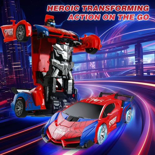 Transforming Car – Drift Racing & Robot Toy with LED Lights