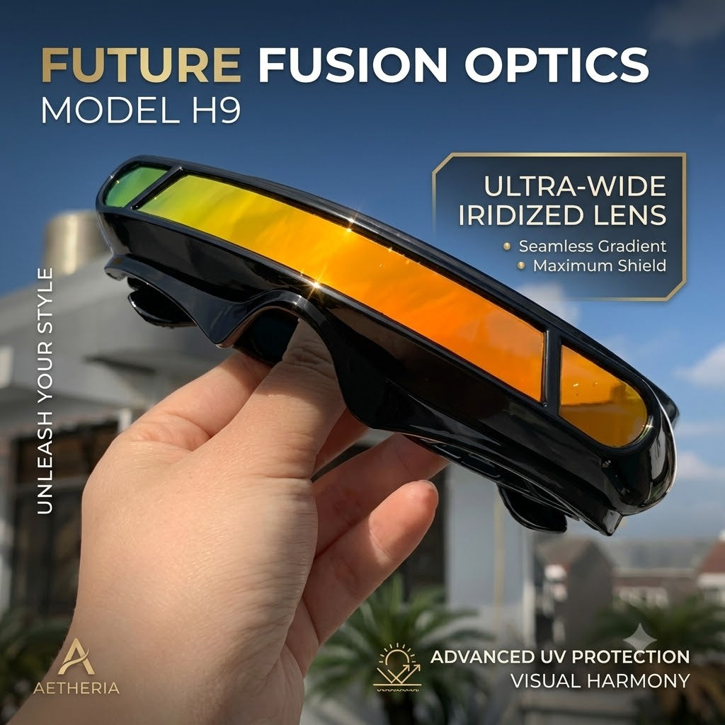 Young Future Laser Eye Spaceship Sunglasses – Trendy Unisex Futuristic Shades