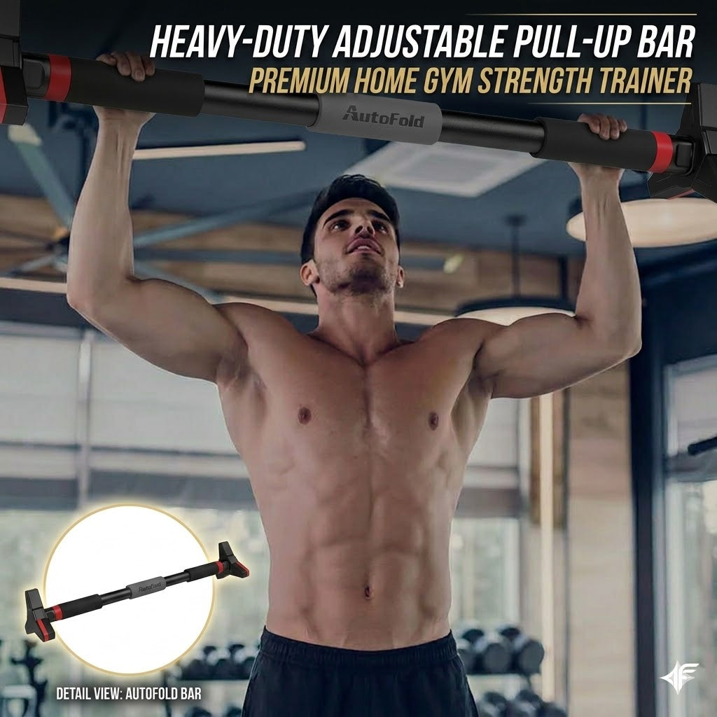 Heavy Duty Adjustable Pull Up Bar – Home Gym Strength Trainer