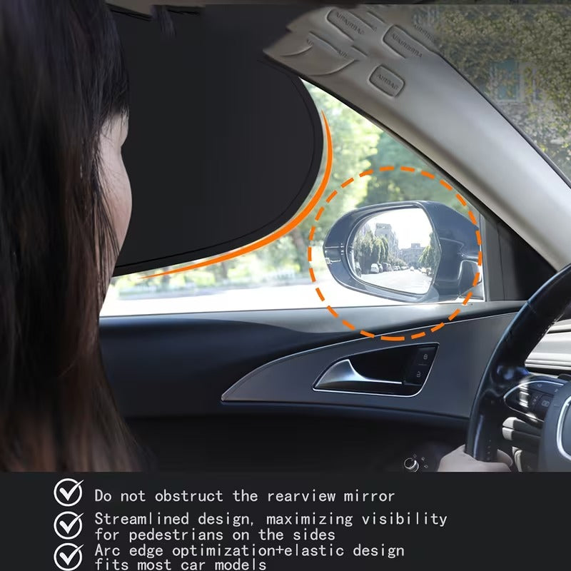Auto Sunshade Shield – Electrostatic Heat-Insulating Car Window Curtain