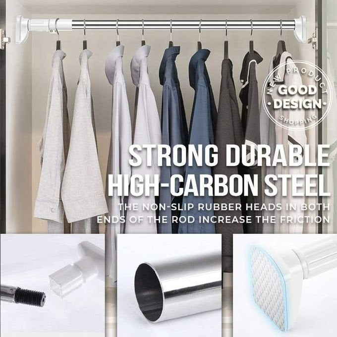 Drill-Free Adjustable Rod – Easy, Damage-Free Installation