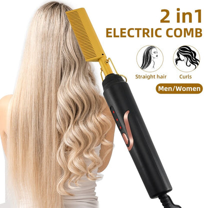Heated Comb & Multi-Function Tool — All-in-One Hair Styler