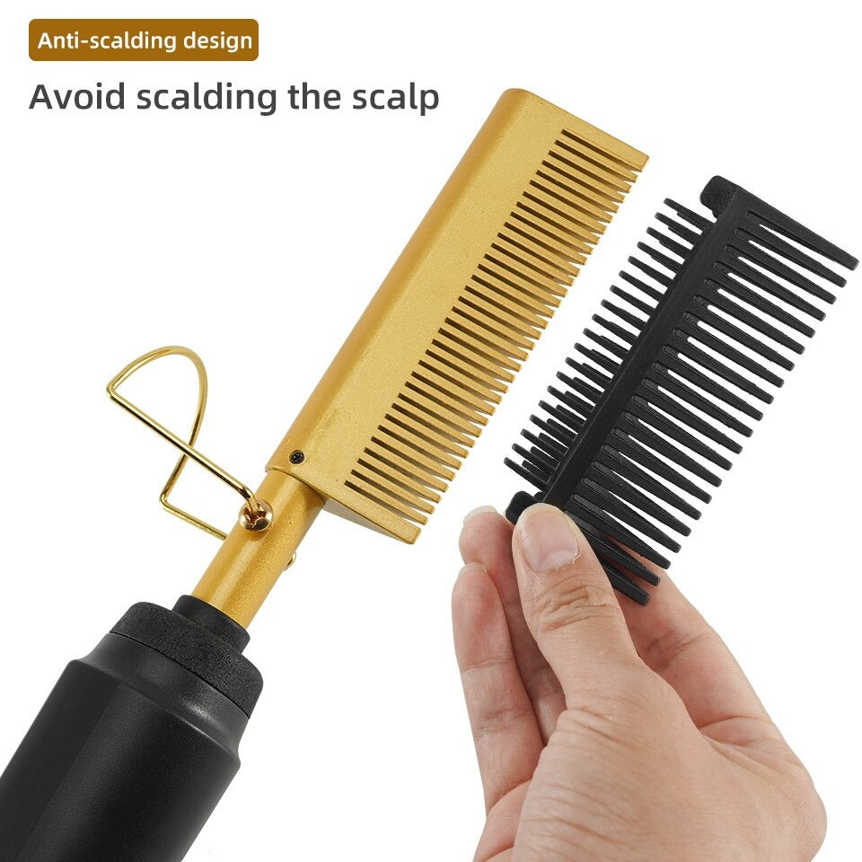 Heated Comb & Multi-Function Tool — All-in-One Hair Styler