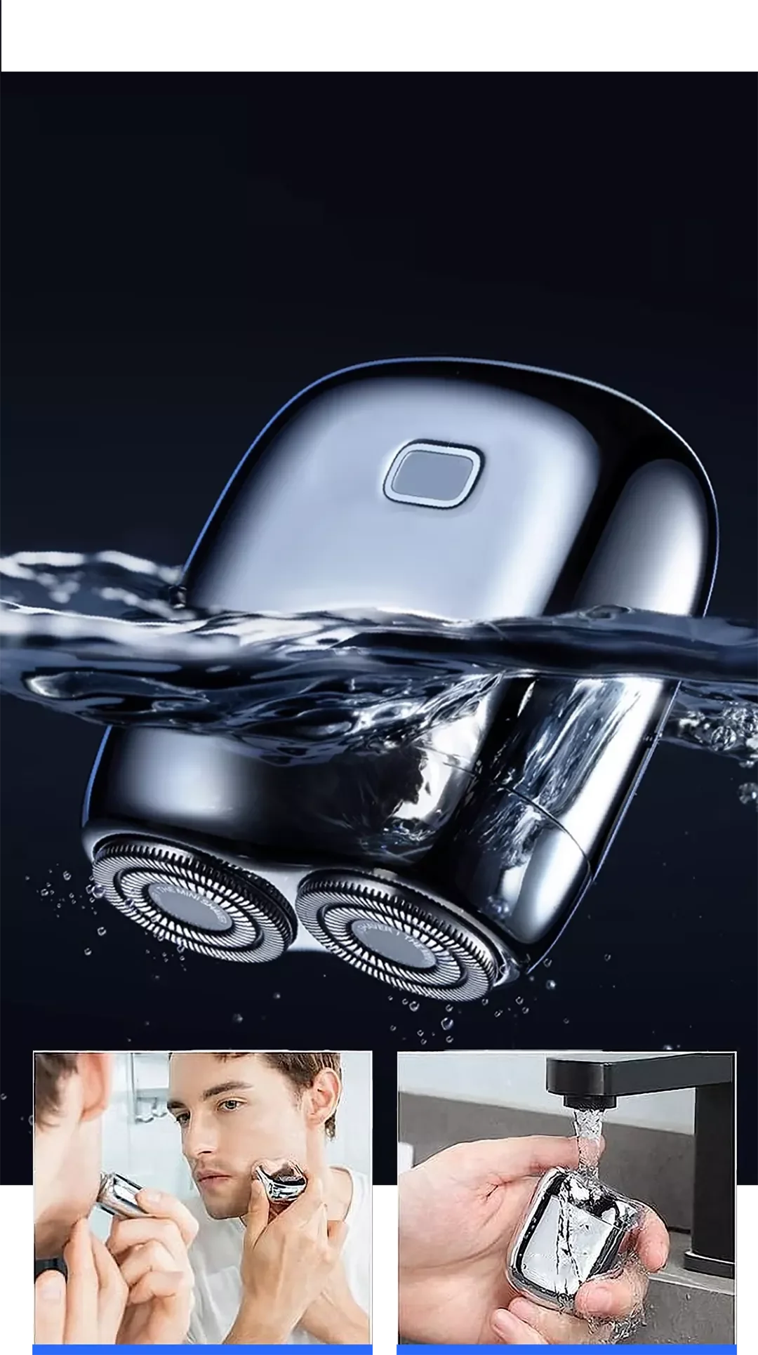 Mini Electric Shaver – Portable for Men