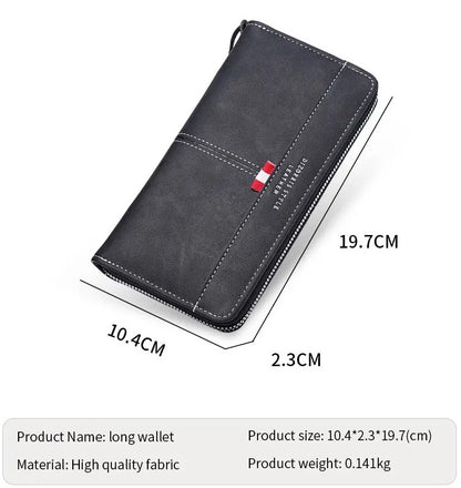 Large Capacity Zippered Mobile Phone Bag & Wallet – Compact, Secure & Stylish