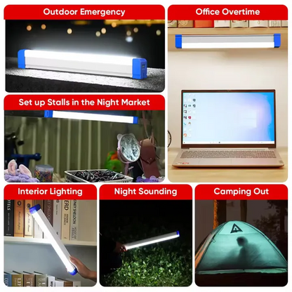 Portable LED Rechargeable Tube Camping Light Magnetic Hanging