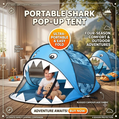 Portable Pop Up Camping Tent – Foldable Four Season Outdoor & Kids Shelter