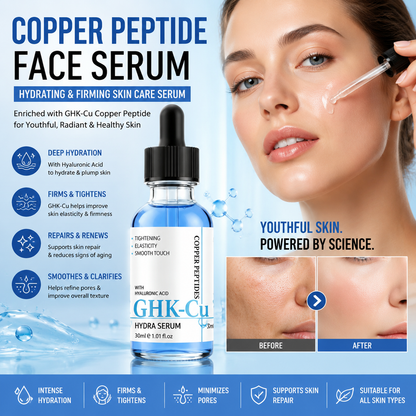 Copper Peptide Face Serum – Hydrating & Firming Skin Care Serum with GHK-Cu
