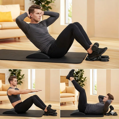 Foldable Sit Up Assist Device – Double Suction Cup Home Fitness Equipment