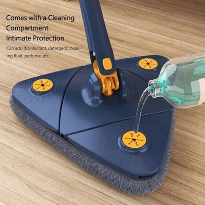 Effortless 360° Cleaning — Rotating Wringer Mop Set