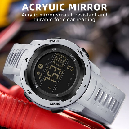Men’s Sports Electronic Watch – Stopwatch, Alarm & Water Resistance