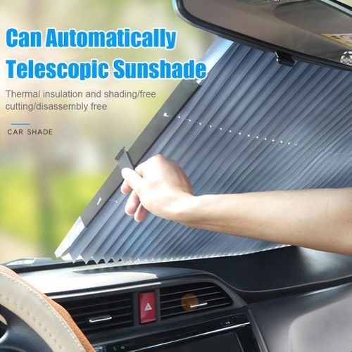 Retractable Car Window Sunshades – UV Blocking Protection for Front & Rear Windows