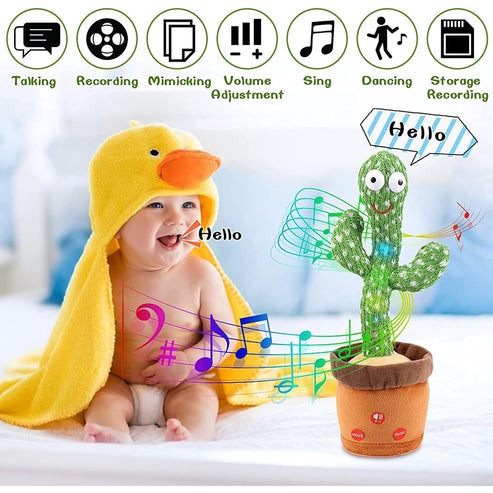 Fun Kidz Dancing Cactus – Singing, Dancing & Talking Toy for Endless Fun