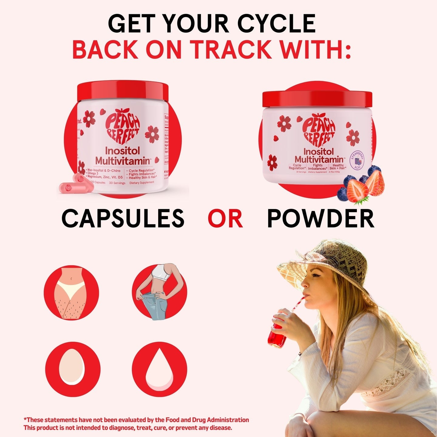 Happy Hormones Women’s PCOS Multivitamin – Daily Cycle & Mood Support