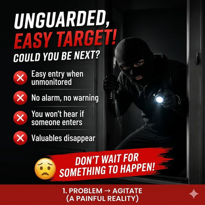 Smart Infrared Motion Sensor Alarm – Wireless Security Alert System