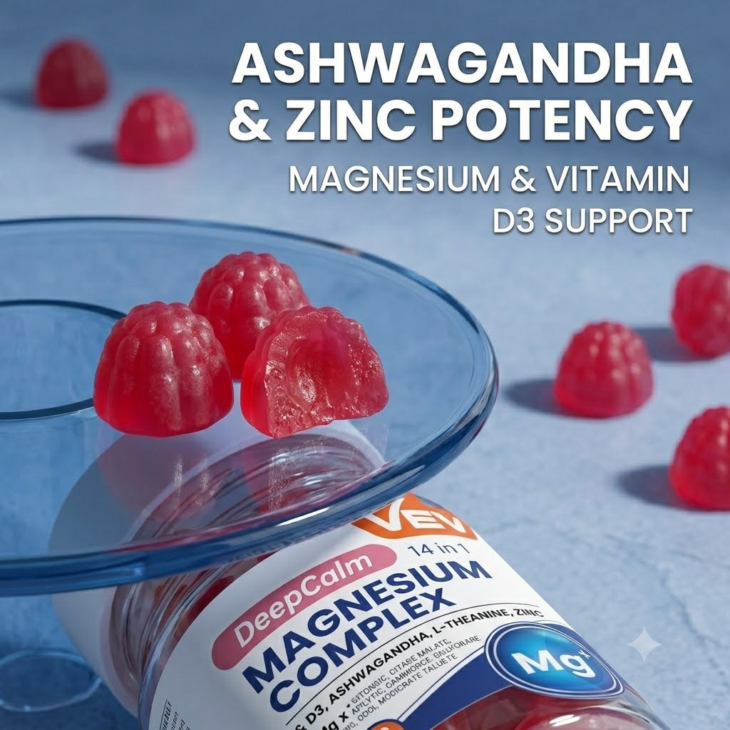 14-in-1 Ashwagandha Gummies with Vitamin D3, Zinc & Magnesium