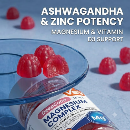 14-in-1 Ashwagandha Gummies with Vitamin D3, Zinc & Magnesium