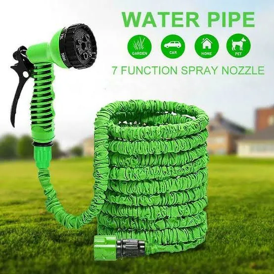 Expandable Garden Hose – Flexible Spray Gun Watering System