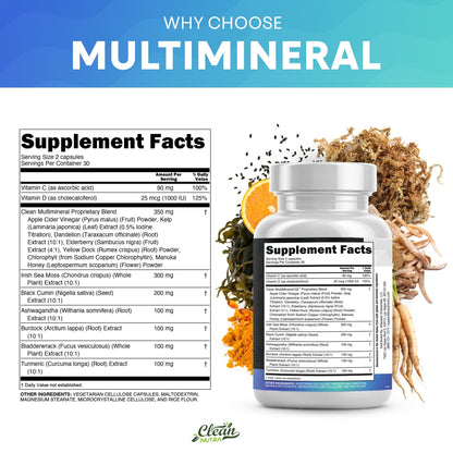 Irish Sea Moss Capsules Complex with Turmeric Extract 95%