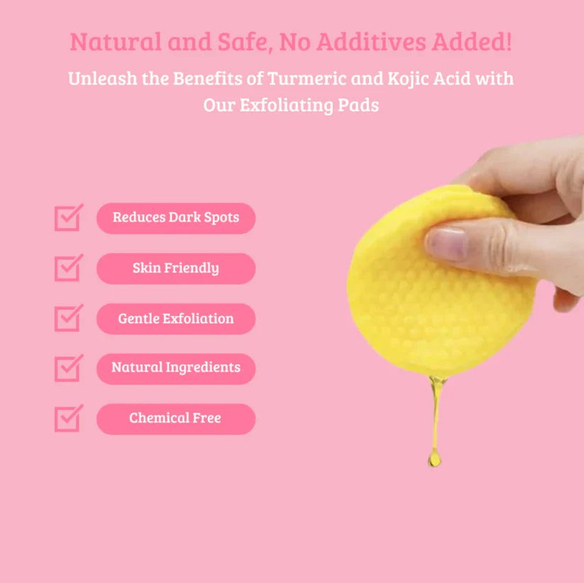 Exfoliating Turmeric Kojic acid pads - Reveal Your Radiant Skin
