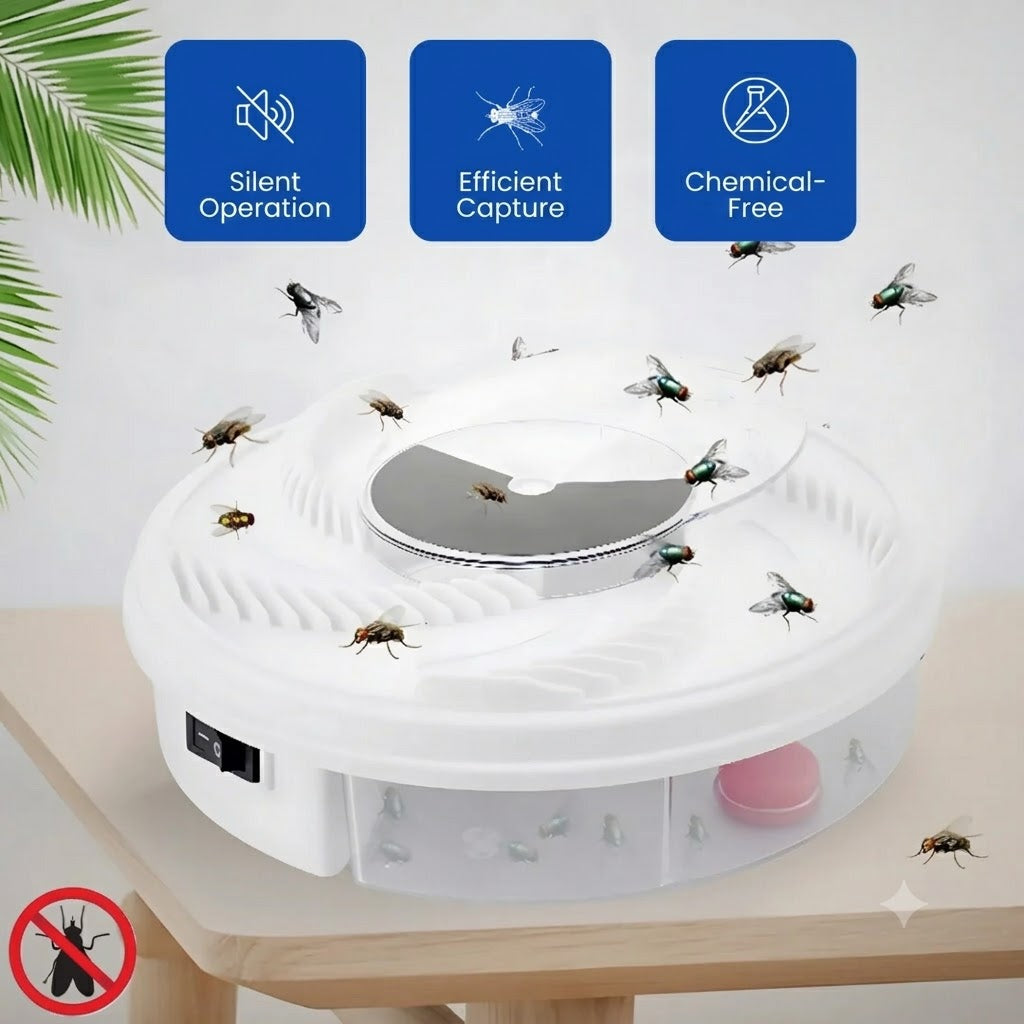 USB Electric Fly Trap – Reusable Household Flying Insect Catcher for Indoor Use
