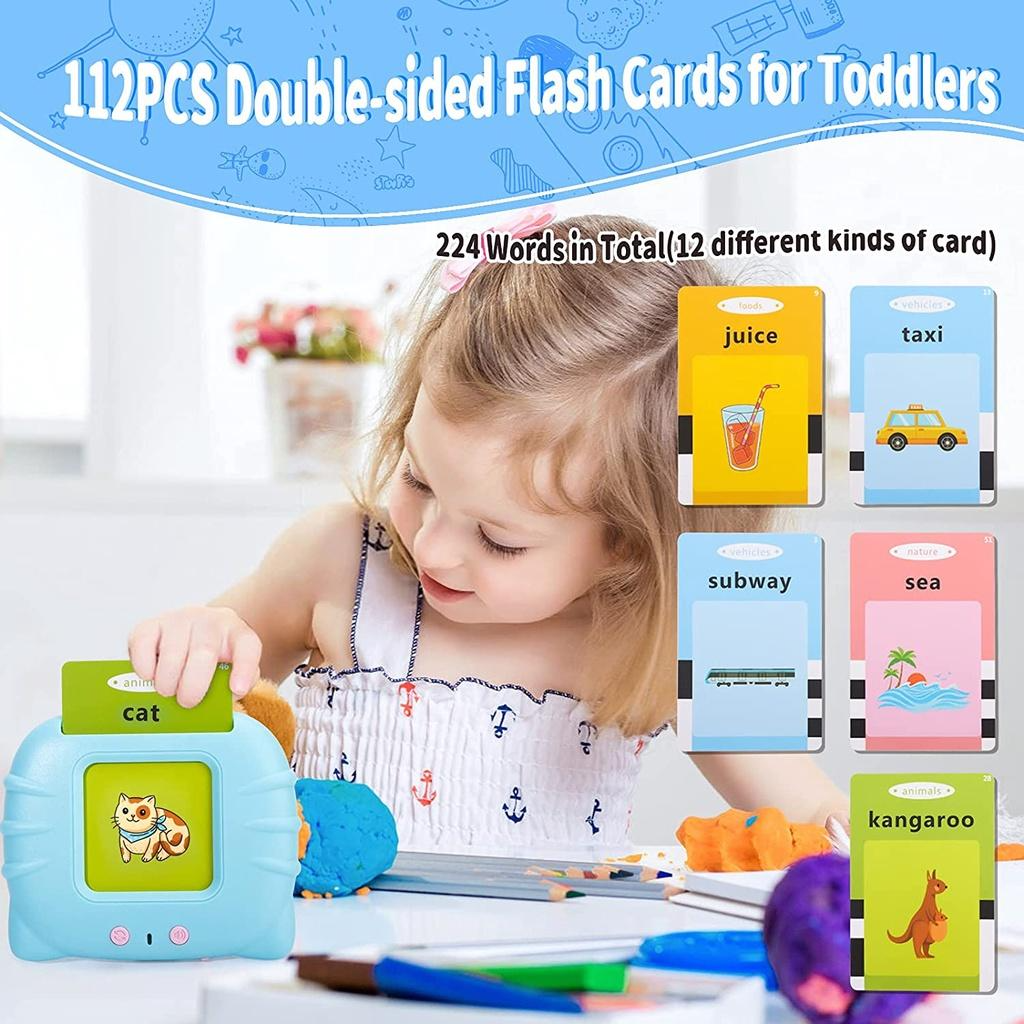 Kids Smart English Learning Card Reader – Educational Flash Card Toy