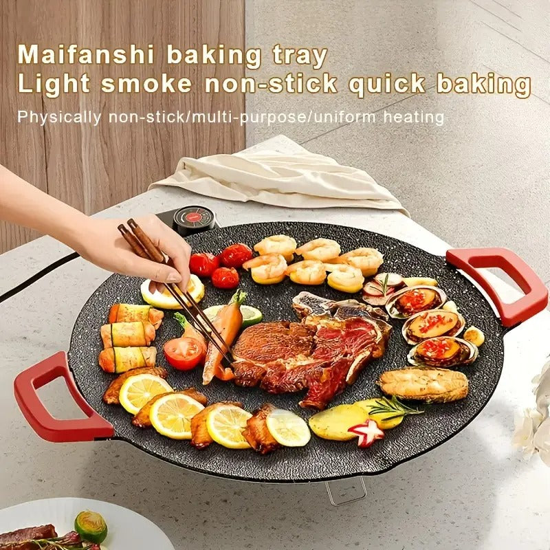 Japanese Non-Stick Electric Skillet – Quick, Easy & Mess-Free Cooking