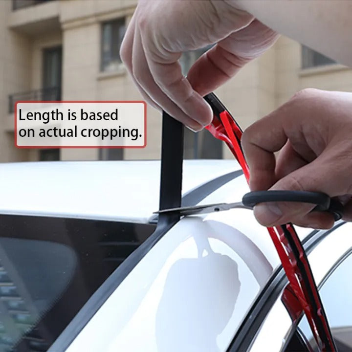Black T-Type Car Seal Strip – Soundproof & Waterproof Rubber Trim for Doors