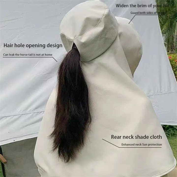 Long Shawl Cape Sun Hat – Full Coverage Outdoor Protection Hat