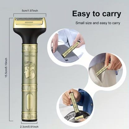 4-in-1 Rechargeable Men’s Trimmer – Ear, Nose, Eyebrow & Sideburn Groomer
