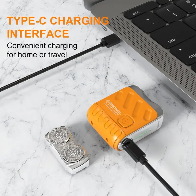 Portable Dual Ring Electric Shaver — Smooth Shave Anywhere