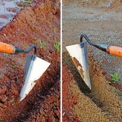Jingsida Carbon Steel Triangular Hoe Soil Digging Tool