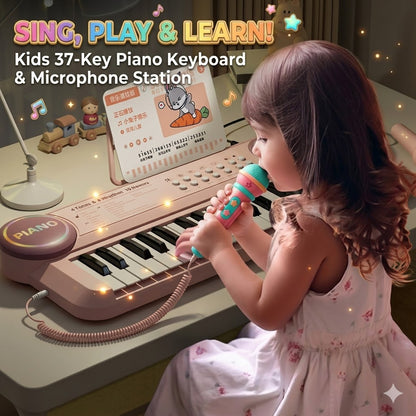 Kids Piano Keyboard – Fun Learning Musical Toy with Microphone