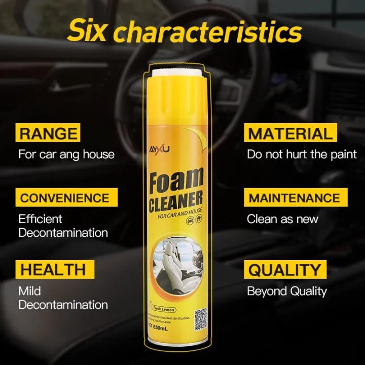 Auto Interior Protectant Foam Cleaner – Easy Car Interior Cleaning Spray