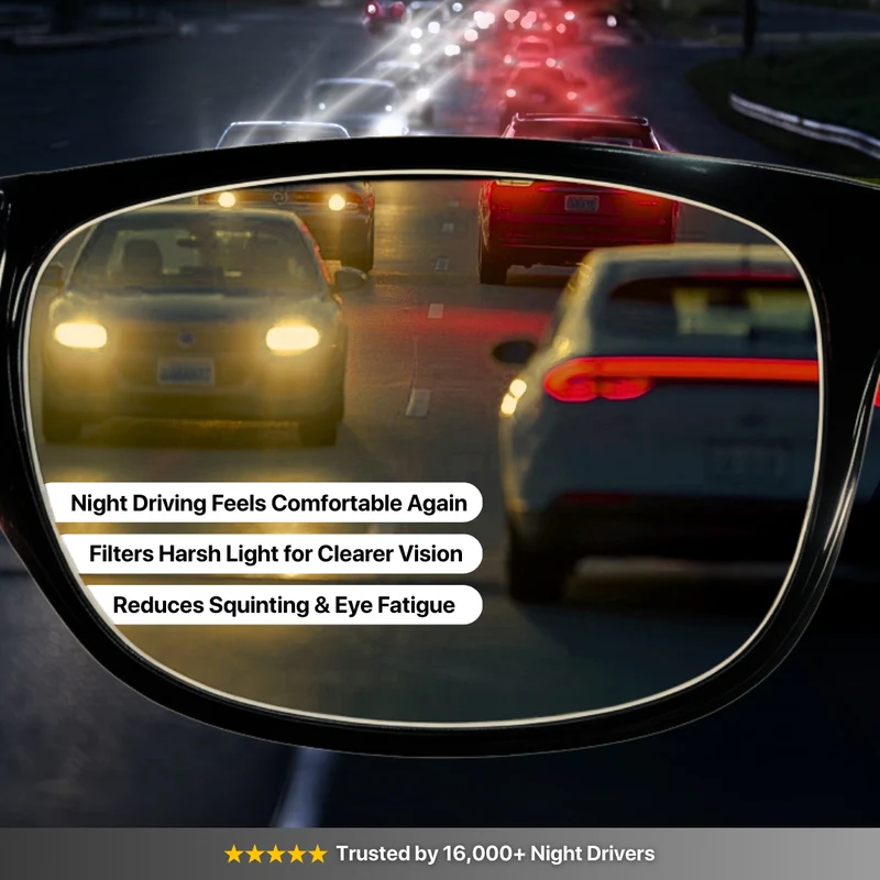 Men’s Night Vision Cycling Glasses – Driving & Outdoor Protection Goggles
