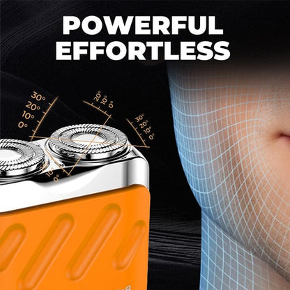 Portable Rotary Dual Ring Electric Shaver – Smooth & Convenient Grooming