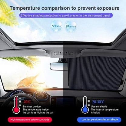 Retractable Car Window Sunshades – UV Blocking Protection for Front & Rear Windows