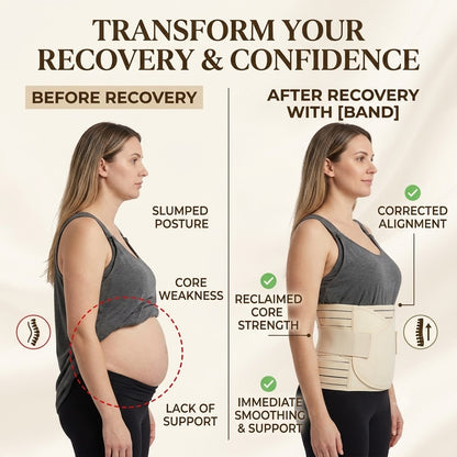 Women's Postpartum Adjustable Recovery Support Belt
