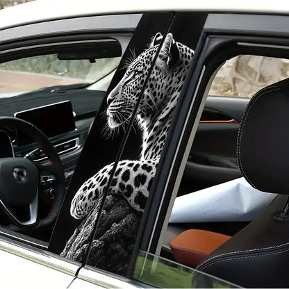 2 Pcs Tiger B-Pillar Stickers – Fun & Stylish Car Decoration